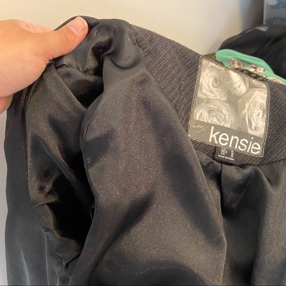 Kensie Black Pea Coat - Picture 2 of 8